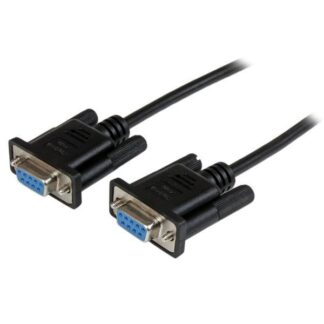 2M BLACK DB9 NULL MODEM CABLE