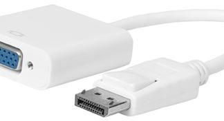 Displayport-VGA M-F, 15cm