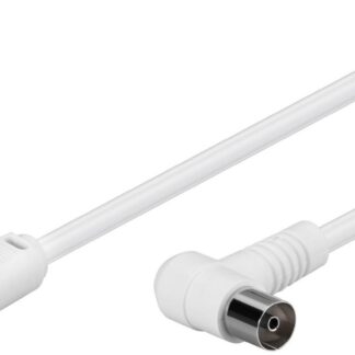 Coax Cable 1.5m White Angled