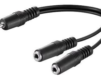 3.5mm Minijack Y Cable, 0.2m