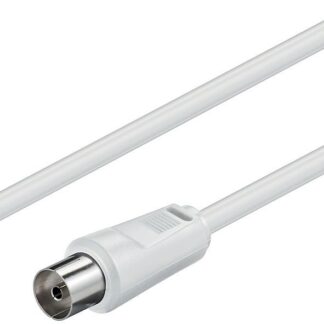 Coax M-F 1.5m White 75 Ohm