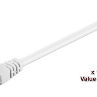 U/UTP CAT5e 0.5m White10 Pack