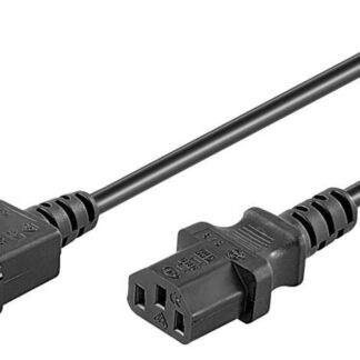 Black power cable C14F to