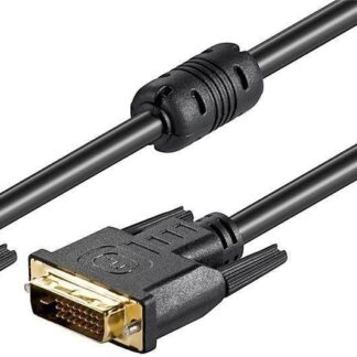 DVI-D 24+1-pin w. Ferrit, M-M