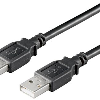 USB2.0 A-A 0,1m M-M, Black