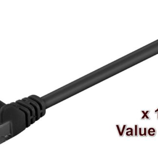 U/UTP CAT5e 5M Black 10 Pack