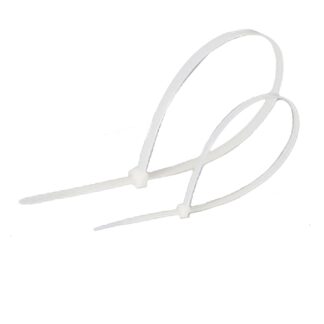 Cable tie white 7.5 x 250 mm