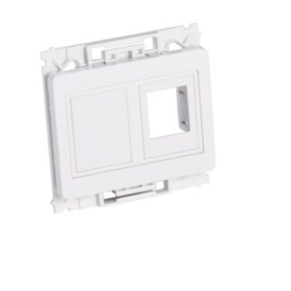 Wall plate 2 x keystone for