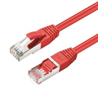 CAT6A S/FTP 0.5m Red LSZH