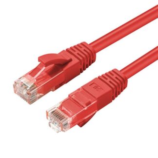 CAT6A UTP 0.15m Red LSZH