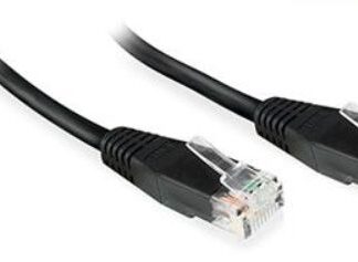 U/UTP CAT6 0.25M Black PVC