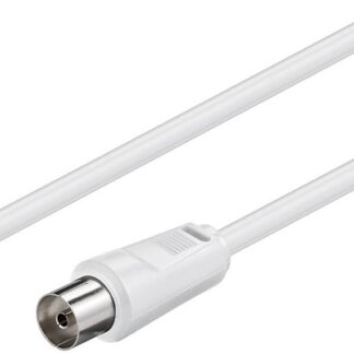 Coax M-F 7.5m White 75 Ohm