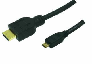 HDMI cable, Micro-D/M to