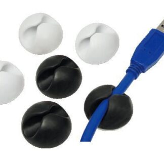 Cable organiser set, 6 pcs.,
