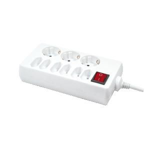 Outlet Strip, 3 safety + 6