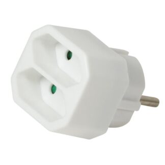 Adapter With 2 Euro Sockets,