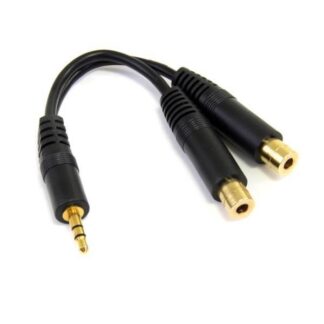 6IN STEREO SPLITTER CABLE