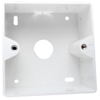 Surface back box for flush