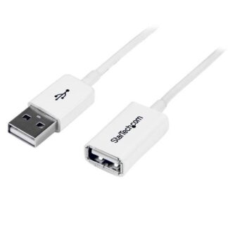 WHITE USB EXTENSION CABLE