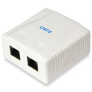2-Port Cat.6 Surface Mount Box