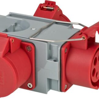 Power Plug Adapter Grey, Red