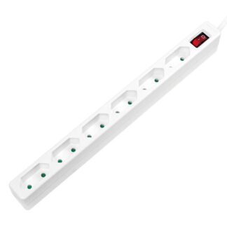 Outlet Strip, 6 euro sockets,