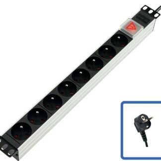 POWER STRIP 19" - 8 WAY -