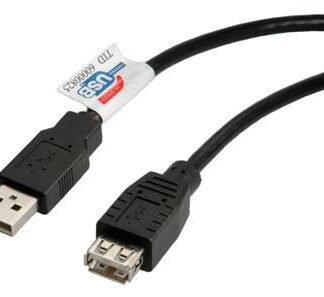 Usb 2.0 Cable, Type A-A, M/F
