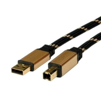 Gold Usb 2.0 Cable, A - B,