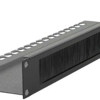 1U 19" L BENT, BRUSHED CABLE