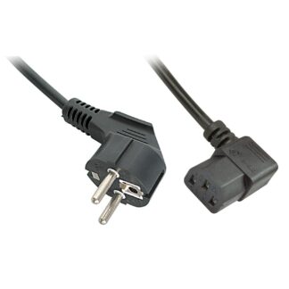 3m Schuko to C13 Angled Mains