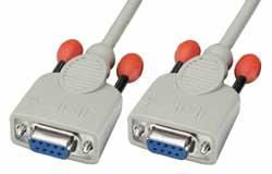 Null modem cable 9-pin