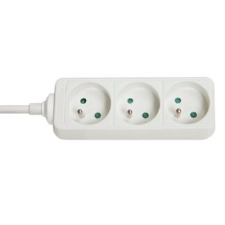 3-Way French Schuko Mains