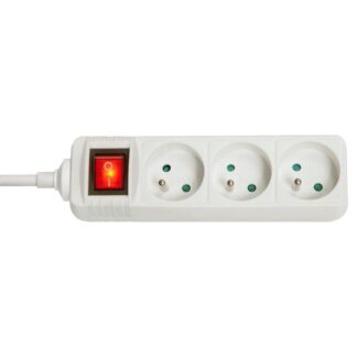 3-Way French Schuko Mains