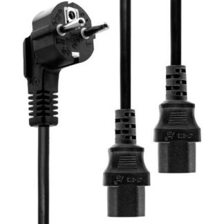 Power Y-Cord 1.8m Black IEC320