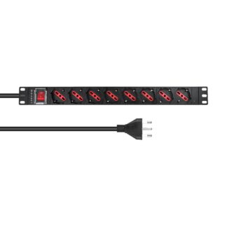1U 19 inch 8 port Type F/J,