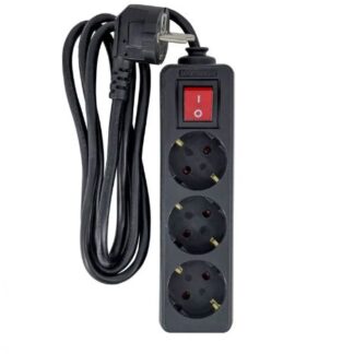 3-way Schuko Socket on/off