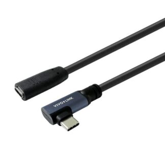 USB-C male angled to female
