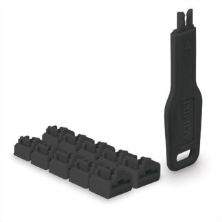 RJ45 Port Locks Black, 10x +