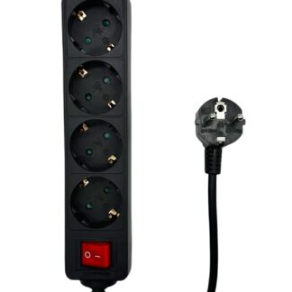 4-way Schuko Socket on/off