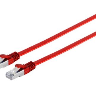 U/FTP CAT6A 0.5M Red Flat