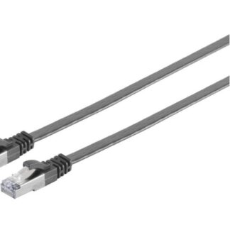 U/UTP CAT6A 0.5M Black Flat