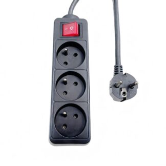 3-way Power Strip on/off