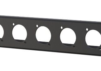 1U rack panel with 12 holes