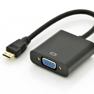 Mini HDMI: Male - VGA: Female