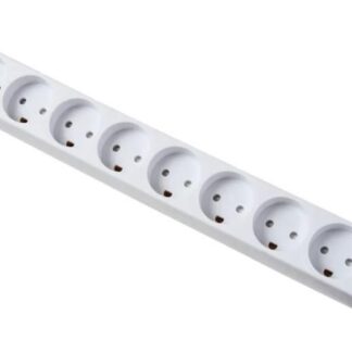 Power strip 8 outlets earthed