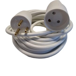 DK extension cord, white, 5.0