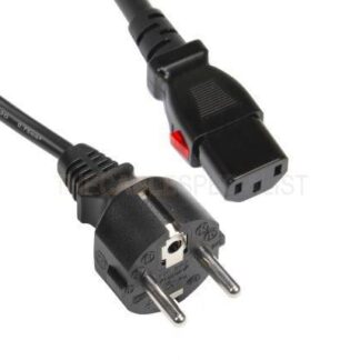 Schuko power cable black