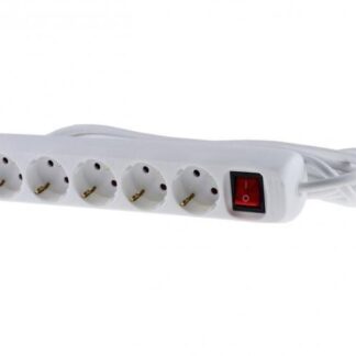 Schuko power strip with 6