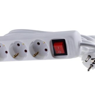 3-way Schuko power strip,